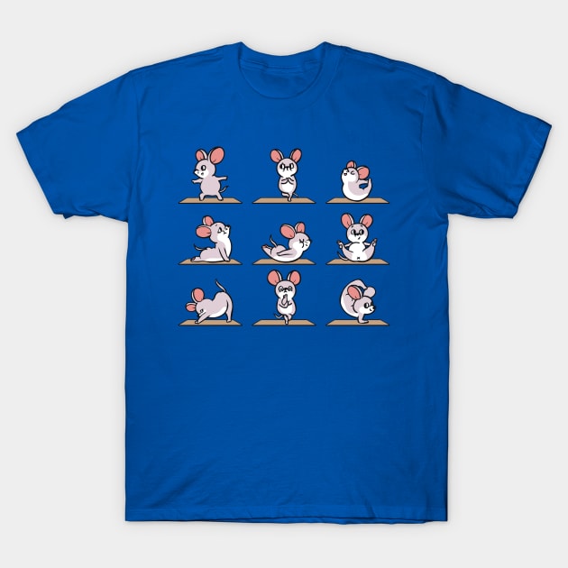 Mouse Yoga T-Shirt by huebucket